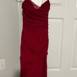 Elegant Red Evening Dress